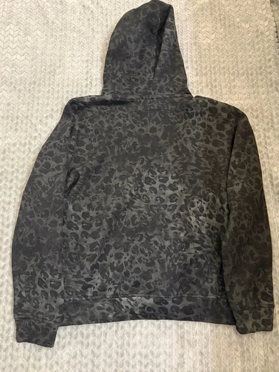 Hollister Black/white Leopard Print Dodge Hellcat Boxy Hoodie. - Picture 3 of 4
